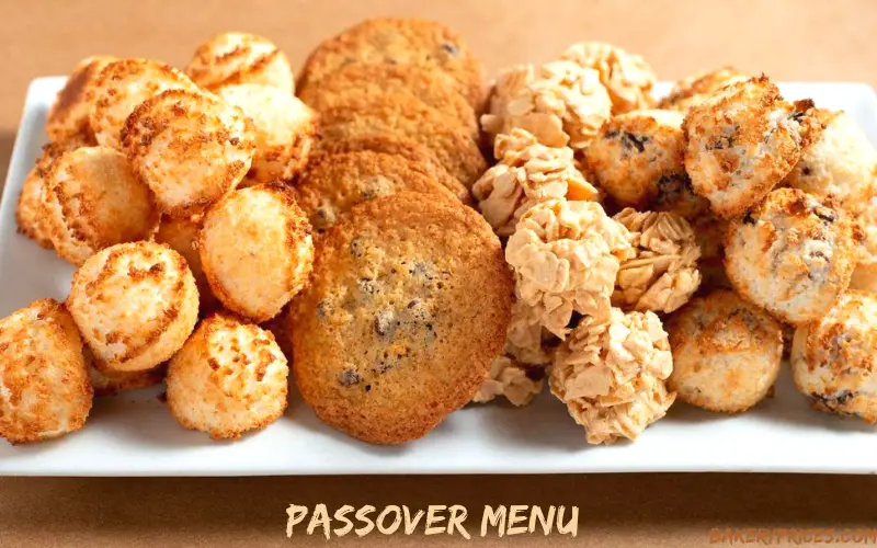 Passover menu of breads bakery