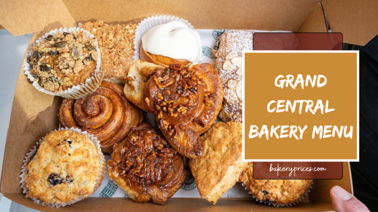 Grand Central Bakery Menu Prices 2024